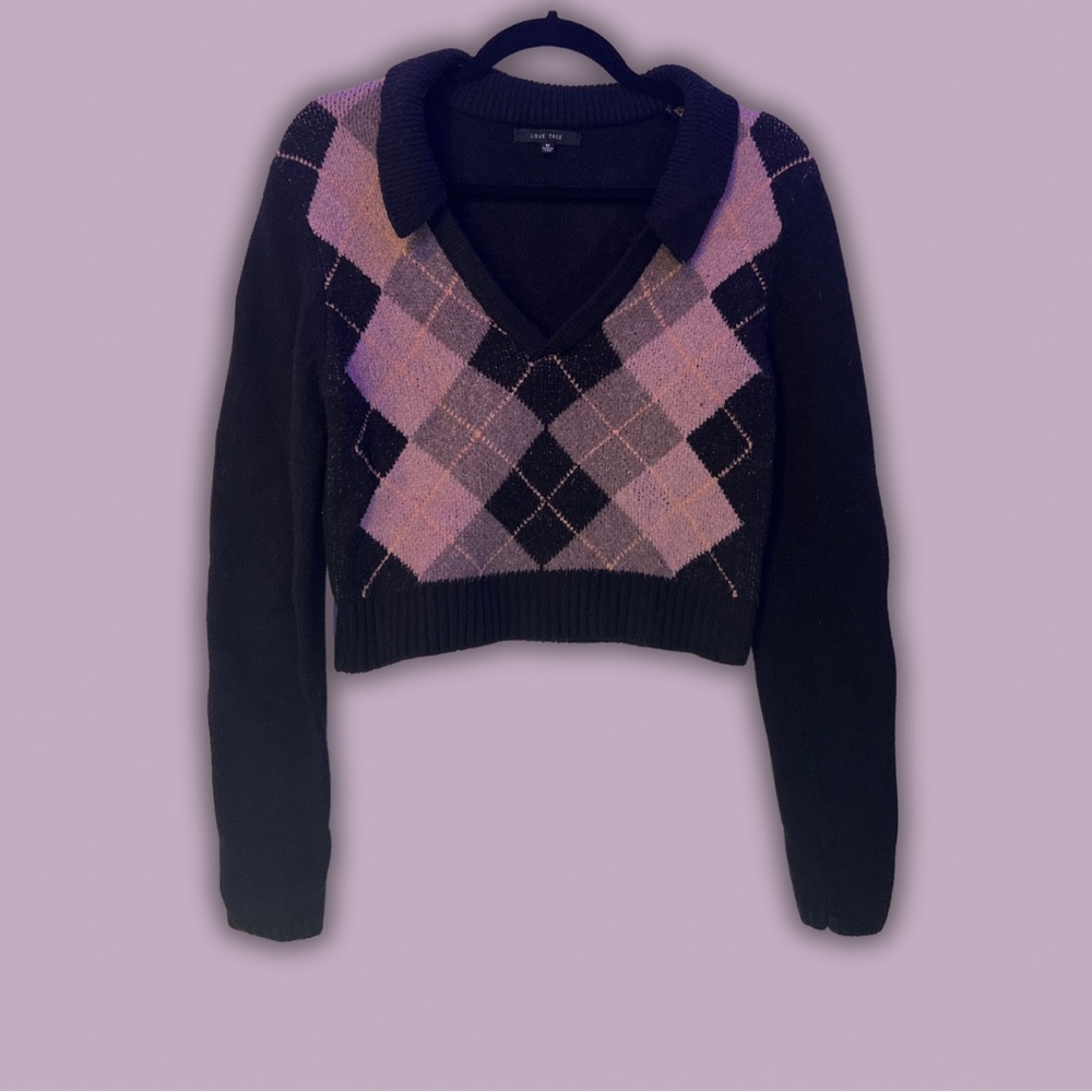 Love Tree Cropped Sweater